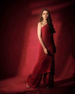 Aditi Rao Hydari's Red One-Shoulder Elegance Is A Fashion Statement